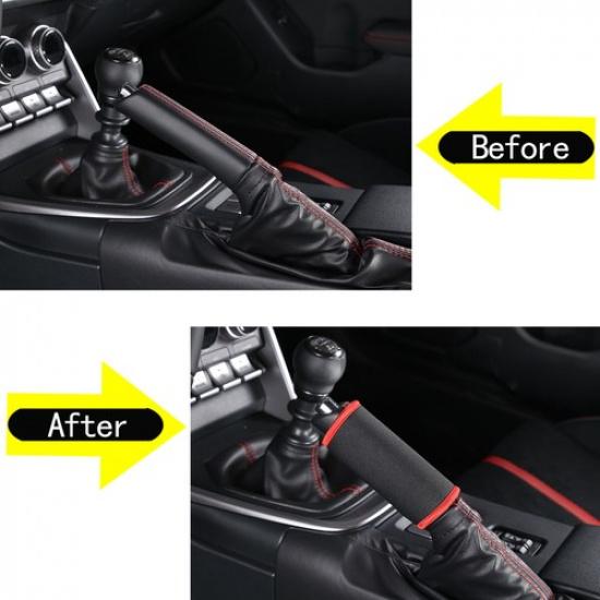 Cloth Wrap Handbrake Trim Cover Sleeve For Subaru BRZ 2012-22
