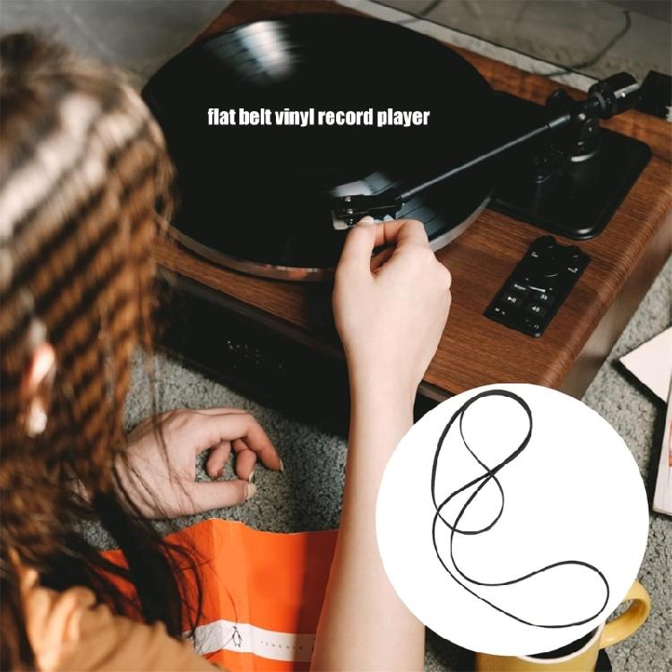 10 шт. Пассик для проигрывателя виниловых пластинок Замена пассика Резиновый плоский приводной ремень Ремонт пассика проигрывателя 190-471 мм