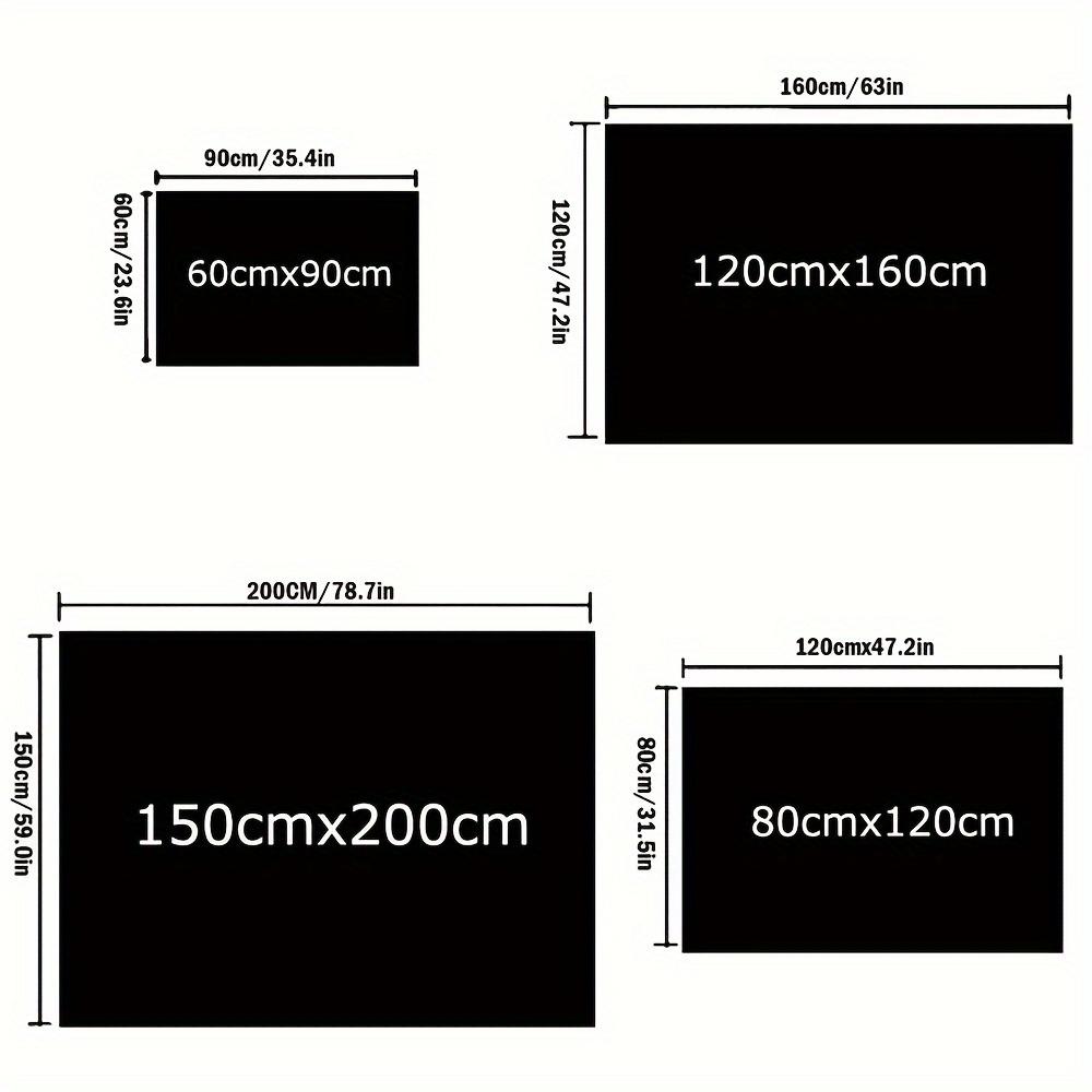 Illuminati Black and White Pattern Carpet, Non-Slip Area Rug for Living Room, Bedroom, Outdoor Camping - 1pc