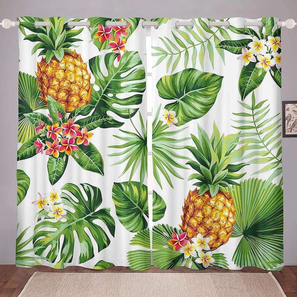 Милые ананасы затемняющие шторы для спальни, затемняющие шторы для комнаты, затемняющие шторы для патио, гостиной