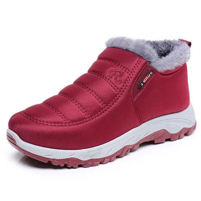 Обувь Женские Замшевые Зимние Сапоги для Тепла Водонепроницаемые Сапоги для Тепла Уличные Короткие Сапоги