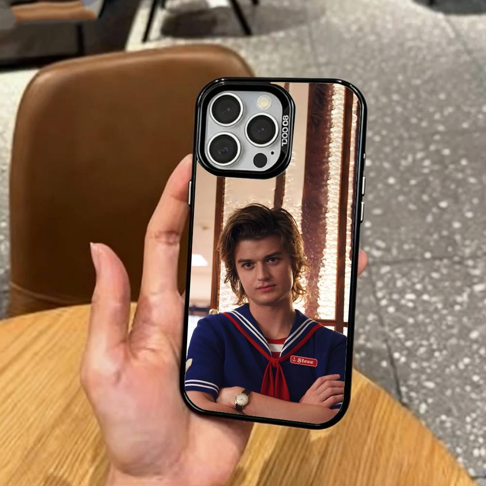 Модный Чехол Для Телефона S-Стив Х-Харрингтон Для iPhone17,16,15,14,13,12,11 Plus,Pro Max Цветной Посеребренный Внутри Чехол