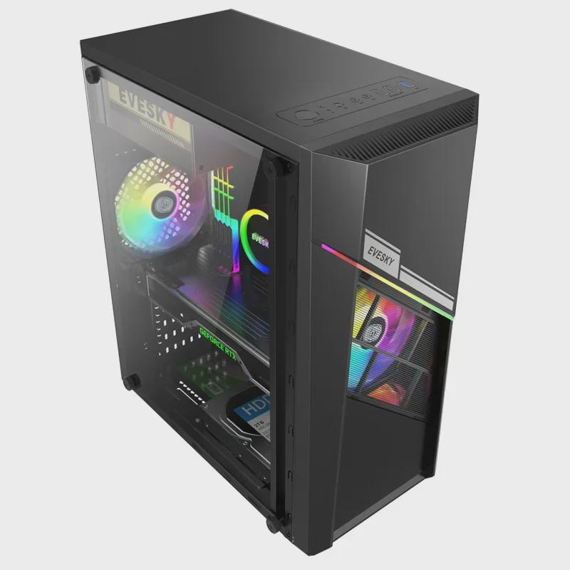 Новый корпус для игрового ПК Lingzhi Side-Transparent от CrossBorder — настольный компьютер с водяным охлаждением и сетчатым дизайном