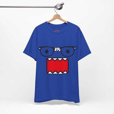 Модная футболка в стиле Emo Scene y2k - Унисекс футболка Domo Kun - Винтажная унисекс футболка с мультфильмом 2000-х