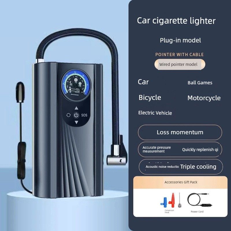 German and Japanese Imported Technology [Plug-In Model] Car Air Pump, Small Car Inflator, Portable Inflator
