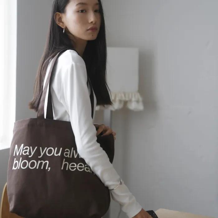 Wildflower Print Canvas Bag_Brown