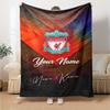 Liverpool Personalized Name Blanket Lightweight Customizable Blanket Durable Comfort Versatile for Picnics Sofa Couch Bedding Four Seasons Multipurpos
