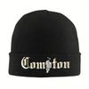 Новые модные вязаные шапки 2024 года Compton Original Logo Вязаная шапка Kpop Эластичные шапки для мужчин и женщин Осень Индивидуальные винтажные шапки-бини