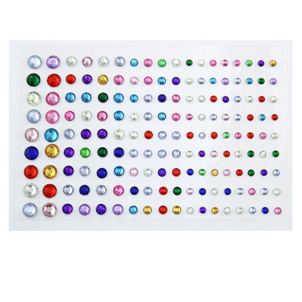 Shadow Crystal Pearls Makeup Tools Eyeliner Diamond Decals Face Tattoo Stickers Face Rhinestone Stickers Body Colored Diamonds