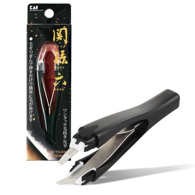 Kai Corporation KAI Seki Magoroku Плоские с HC3508 Пинцет One-Touch, Кончик, Безболезненные, Колпачок,