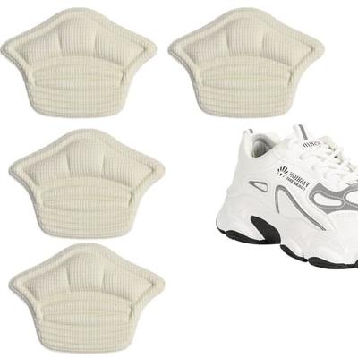 Подушечки для пяток Marcea, Предотвращают появление мозолей, Защитные накладки для пяток обуви, Регулируемый размер, Клейкие стикеры, Унисекс, Можно обрезать по размеру (Тип C, Белый (Пара из 2))