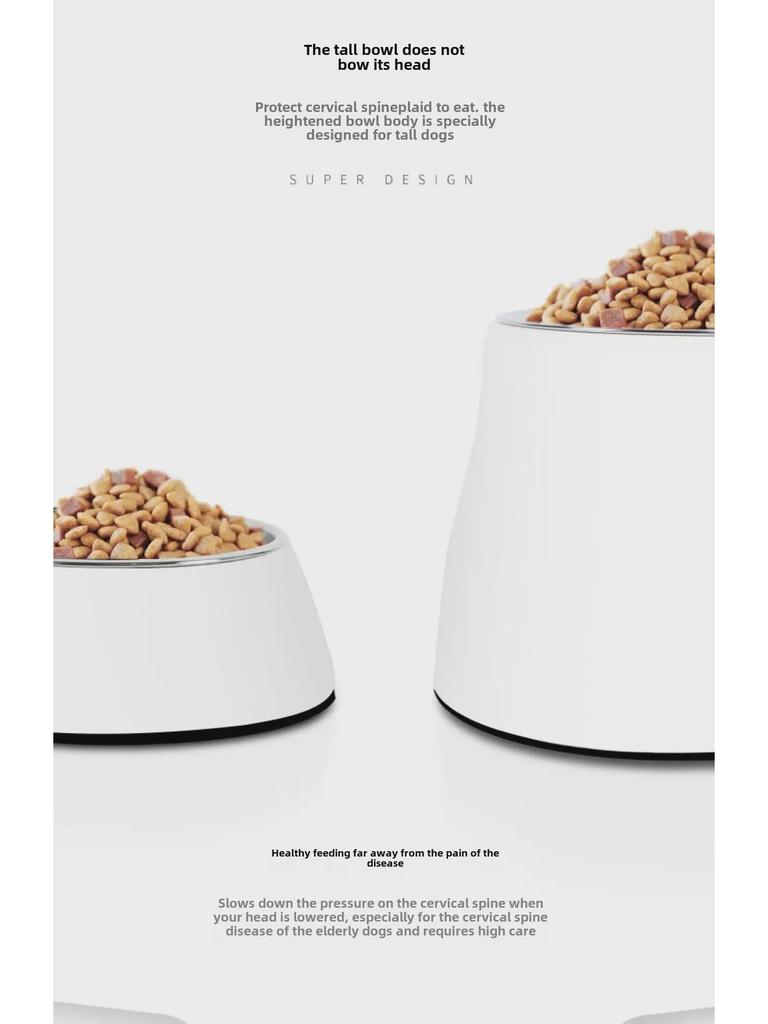 Миска для собак Hupu Anti-Tip: Защищает шейные позвонки у крупных собак