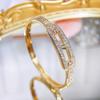 WWJ Изысканный золотой браслет с инкрустацией из тонкого циркония, европейская женская мода, аксессуары для банкета, помолвки и вечеринки