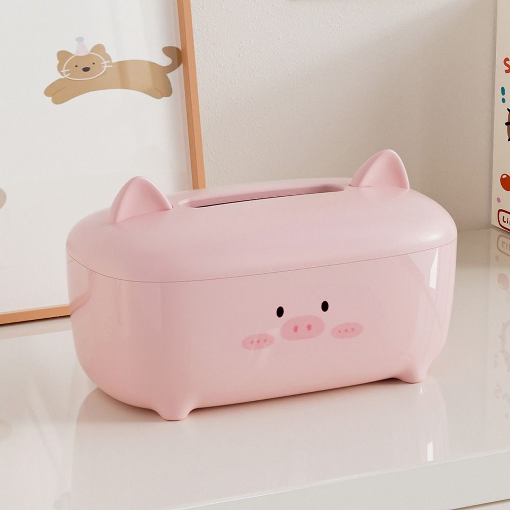 Decorative Cute Tissue Box Non-slip Paper Towel Holder Desktop Tissue Case  Living Room