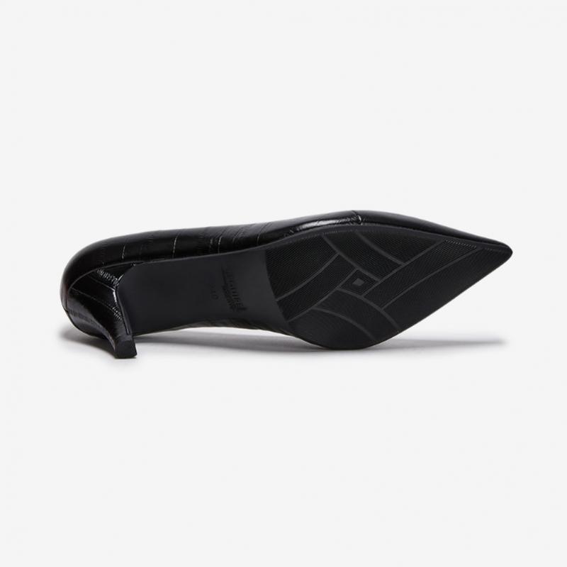 ESquire Women S Eel Print Stiletto pumpS Black