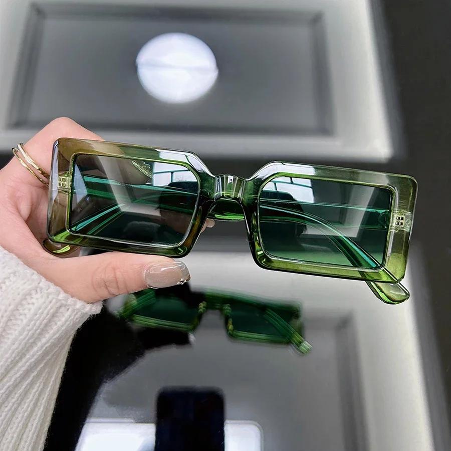 Модные винтажные квадратные солнцезащитные очки женские мужские дизайнерские ретро солнцезащитные очки женские мужские оправа панк зеркальные
