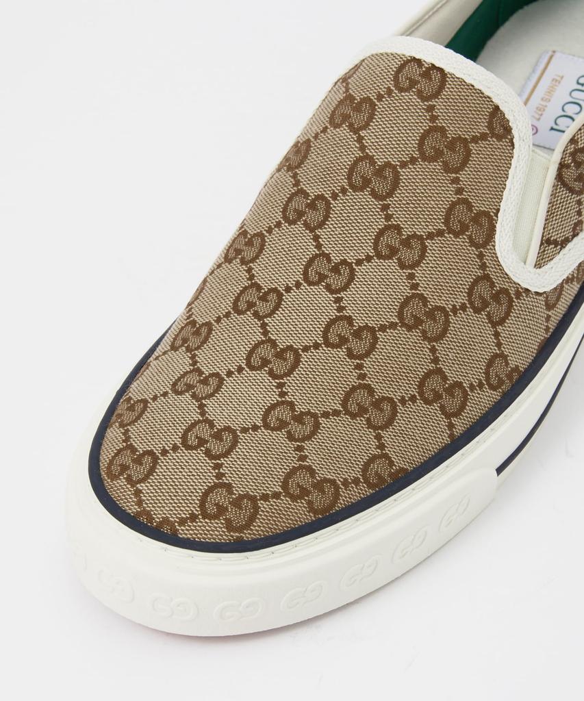 Gucci 1977 Tennis Size 643489 Shoes, Men's, Beige/Ebony, 27.5cm, (2HK30) [Used]