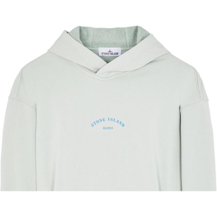 STONE ISLAND Мужские худи Ss23 Marina Series с принтом букв, повседневные, свободного кроя, небесно-голубые 7815650X2-V0041