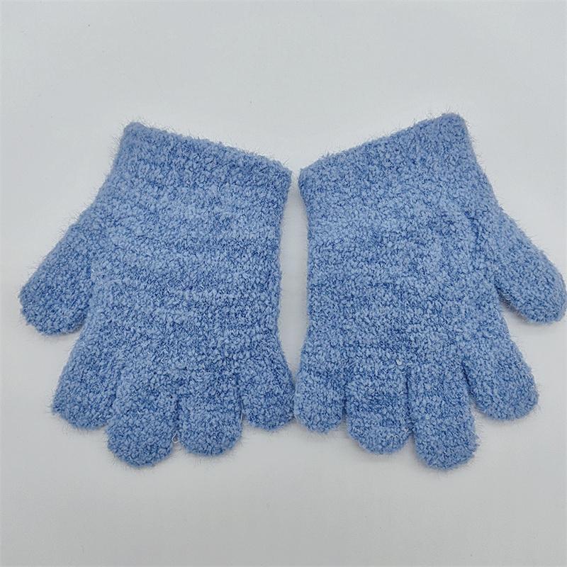 Kids Gloves Cartoon Heart Shape Decoration Baby Boys Girls Warm Gloves