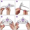 Princess Costume Set Crown Magic Wand Frozen Children Princess Gloves Necklace Ring Set Costume Accessories