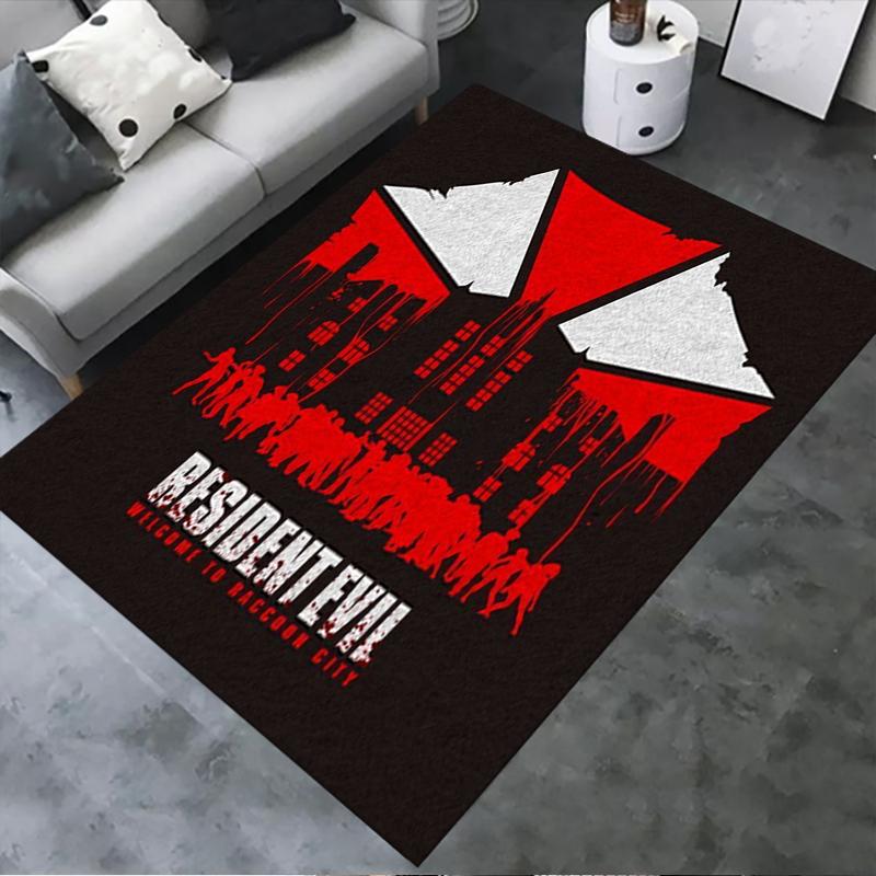 Resident Evil Carpet Rug for Living Room Bedroom Home Sofa Decoration,Kids play Non-slip Floor Mat