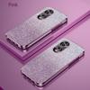 Роскошный гальванизированный чехол с блестками для Huawei Honor 70 / Honor 70 Pro, мягкий ТПУ бампер, прозрачная задняя крышка для телефона