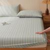 A-Class Full Cotton Double-Layer Wrinkled Yarn Fitted Bed Sheet