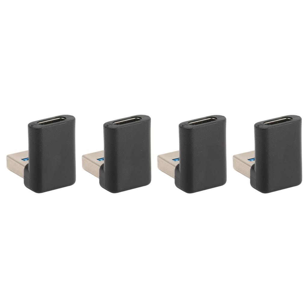 4 шт. Угловой USB Type C Адаптер 10 Гбит/с Передача Портативный USB-папа на Type C-маму Адаптер для Ноутбуков Настольных Компьютеров