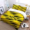 Yellow-black striped pattern, BVB. Bedding sets Duvet cover sets Duvet covers Pillowcases(1 * Duvet Cover 2 * Pillowcases without duvet insert)