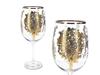 Red and White Wine Glass Gustav Klimt Tree of Life Gift