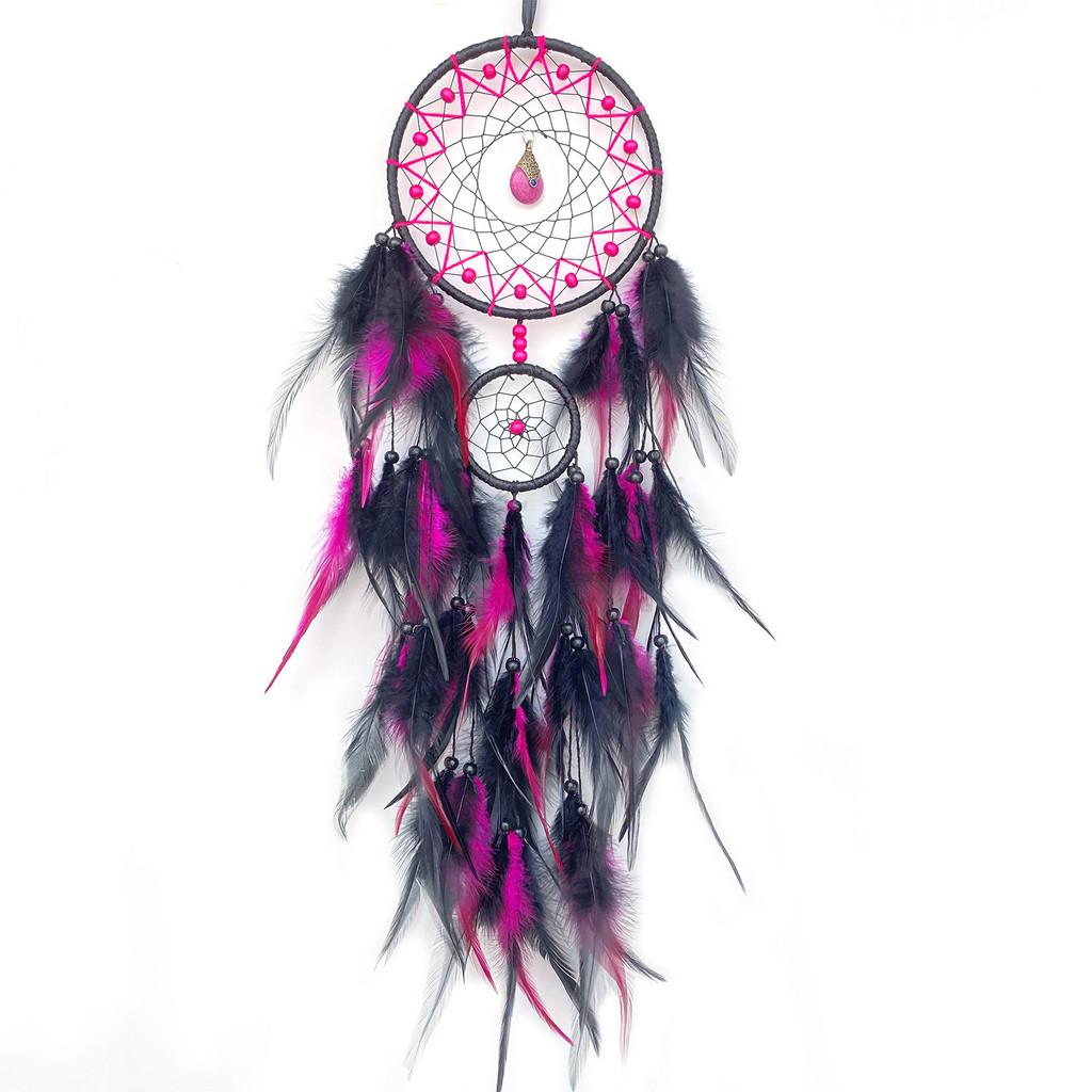 Dreamcatcher Wall Hanging With Feather Handwoven Bohemian Decor For Living Room And Gift Ideas