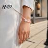 Stretchable Bead Bracelet for Daily Wear Breast Cancer Awareness Bracelets, Ribbon Charm Beads Support Accessory Elastic Bracelet, Encouragement