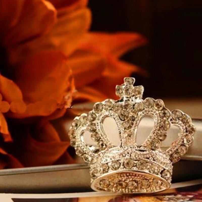 Модная элегантная женская брошь в форме короны принцессы на платье