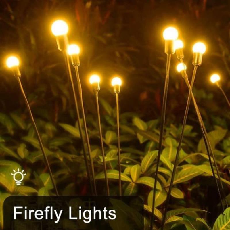 6/8/10 светодиодные солнечные фонари для улицы, сада, двора, лужайки, светильник-светлячок, садовый торшер на солнечной энергии, украшение сада