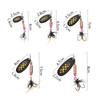 1Pc Hot Metal Durable Fishing Lure Spoon Spinner Crank Bait Treble Hook