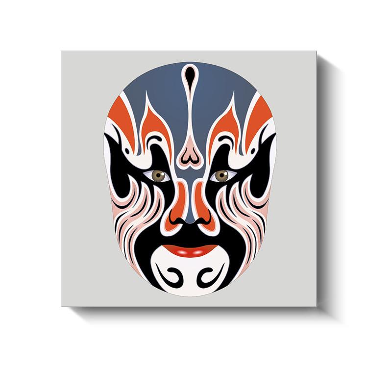 Новые китайские декоративные картины Сычуаньская опера Пекинская опера Маски Холст Плакаты и принты для украшения гостиной