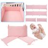 1 Set Baby Padded Cushioned Liners for Inside Crib 4 Pads Included