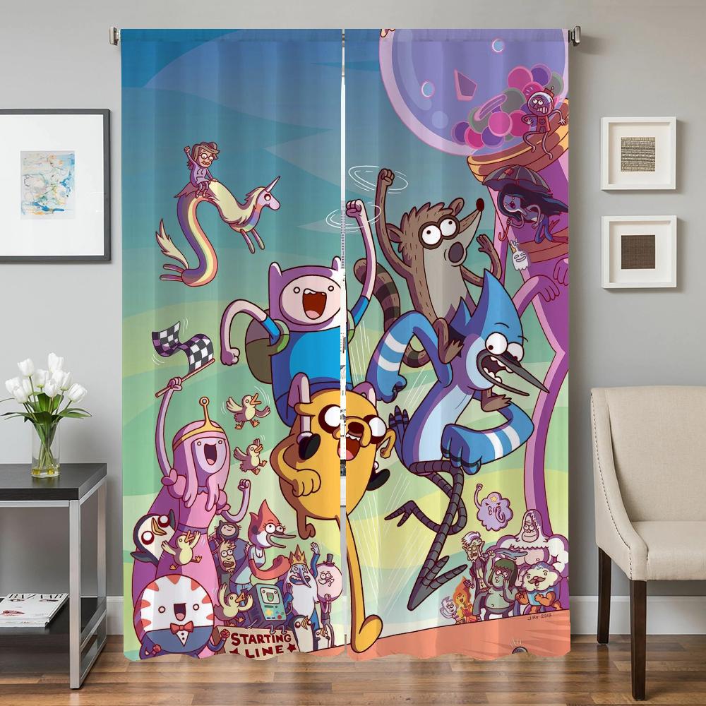 Оконные кухонные шторы для гостиной, 2 шт., затемняющие шторы, дверные шторы, перегородка для спальни, украшение для спальни