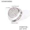 Кольцо Samsung Ring, позолоченное 18-каратным настоящим золотом, простое кольцо из нержавеющей стали с микробриллиантами.