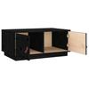  Stolik kawowy, czarny, 80x50x35 cm, lite drewno sosnowe