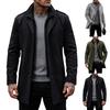 Men's Retro Double Collar Overcoat Jacket with Look