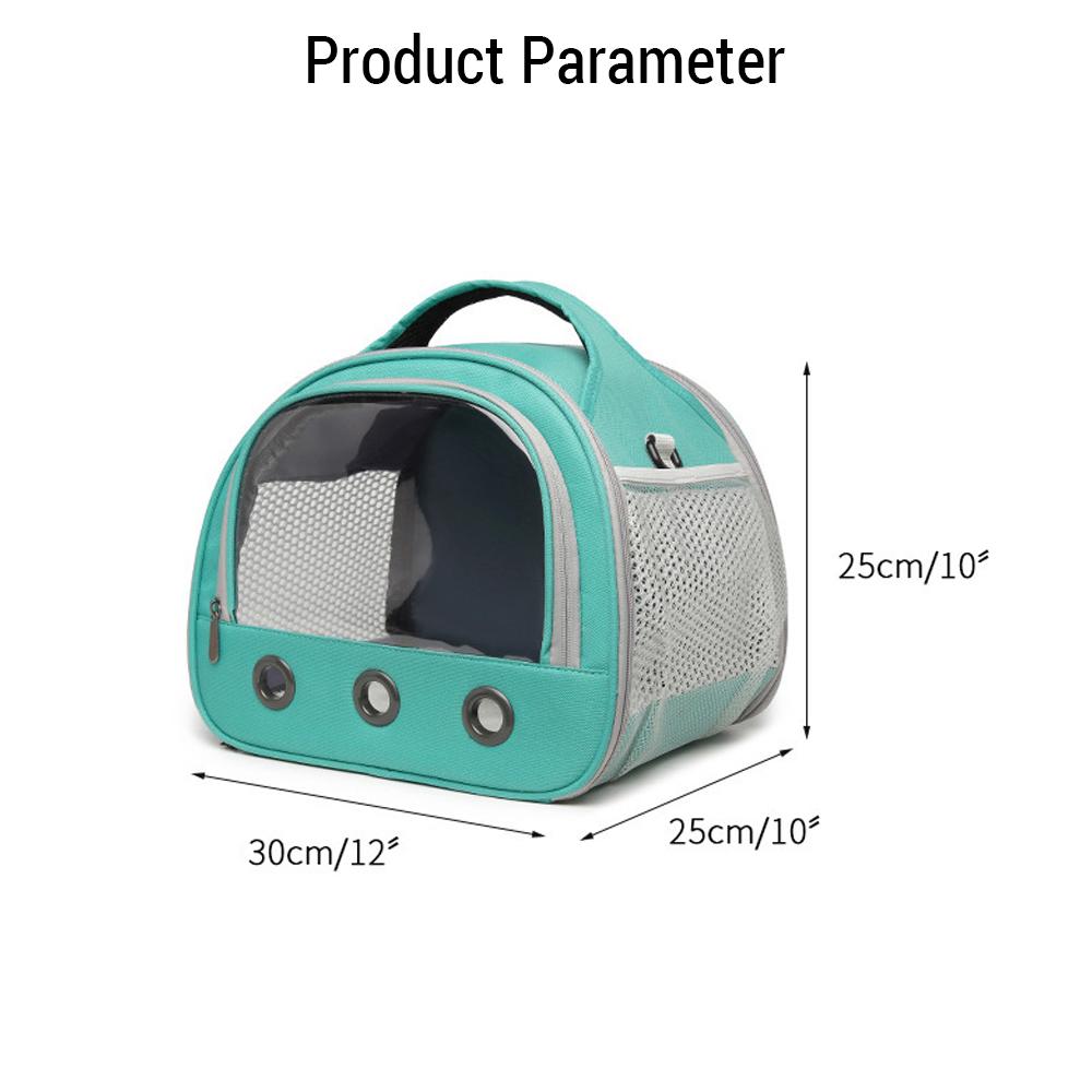 Портативная сумка-переноска для мелких животных, дышащая морская свинка, сумка для переноски кроликов на плечевом ремне с прозрачным окном