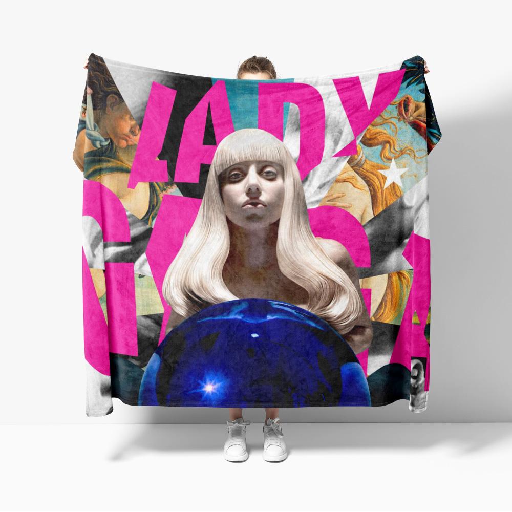 MAYHEM Flannel Blanket for Sofa Decoration Gaga Decoration Outdoor L-Lady SINGER Blanket  Luxury Throw Blankets