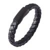New Punk Leather Bracelet Men Jewelry Stainless Steel Clasp Bracelets Bangles Fashion Boyfriend Gift
