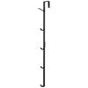 Smart Door Hanger, Long, Black, Approx. W1.5 X D9 X H54cm, Hat Hanger, Bag Storage, Door Hook, 7646