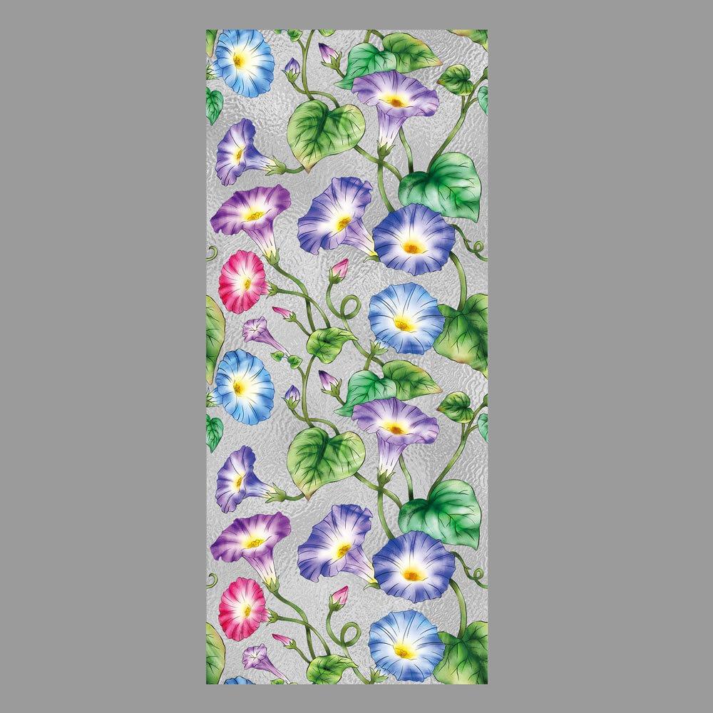 Multicolor Static Window Sticker Electrostatic 43cm*100cm Sun Catcher Decals Double-sides Flower Design Rainbow Film