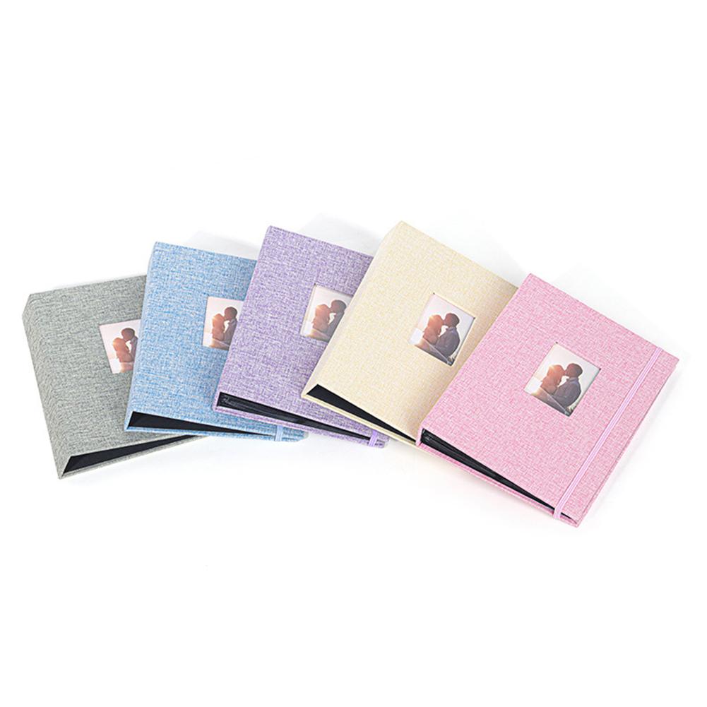 3-inch Instant Picture Case Cotton Hemp 208 Pockets Mini Instant Picture Album Waterproof Strap Design for Photo Business Card