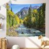 Beautiful Nature Mountain Forest Print Tapestry - Perfect for Living Room, Bedroom, Dorm Room Decor