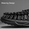 Summer Men Sandals Weaving Design Outdoor Beach Sandals Breathable Casual Flat Soft Sole Footwear