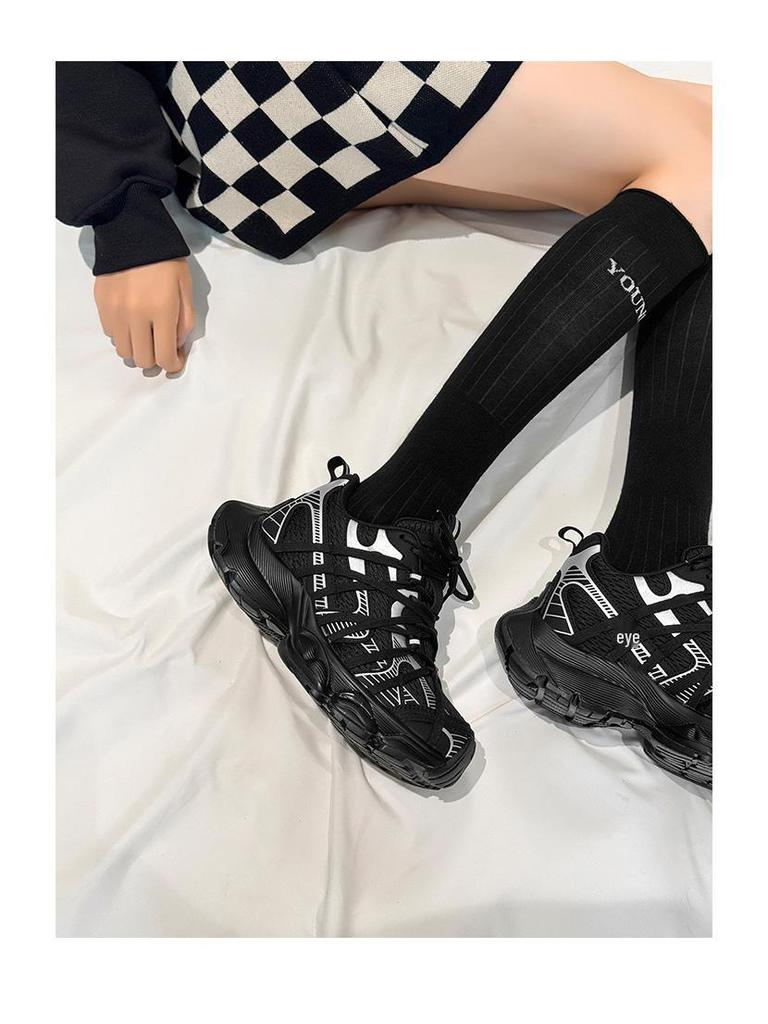 Men's 7CM Height Boost Sneakers: 2025 Casual Dad Shoes with Thick Soles